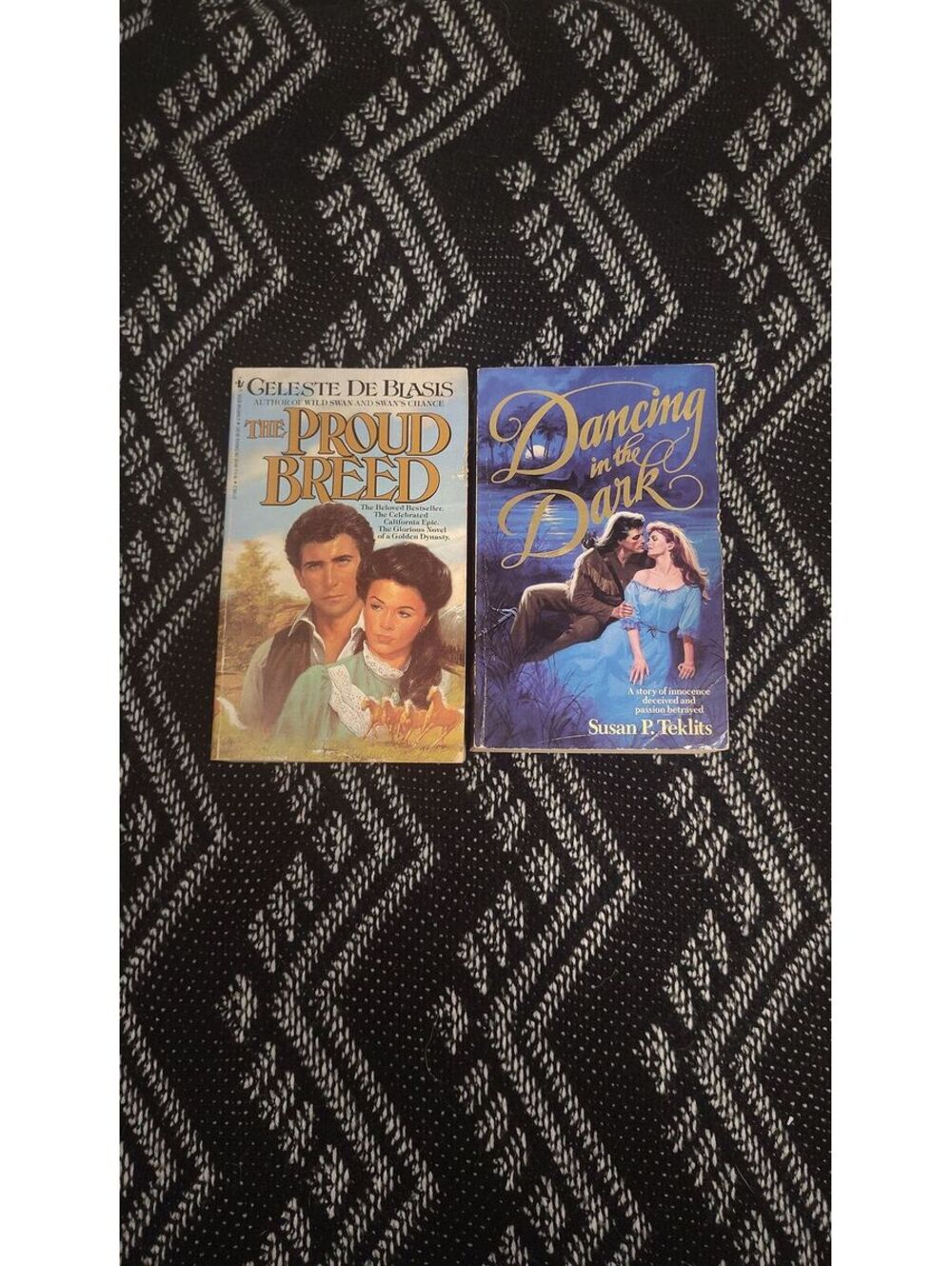 2 Vintage Historical Romance Books The Proud Breed Celeste De Blasis Dancing